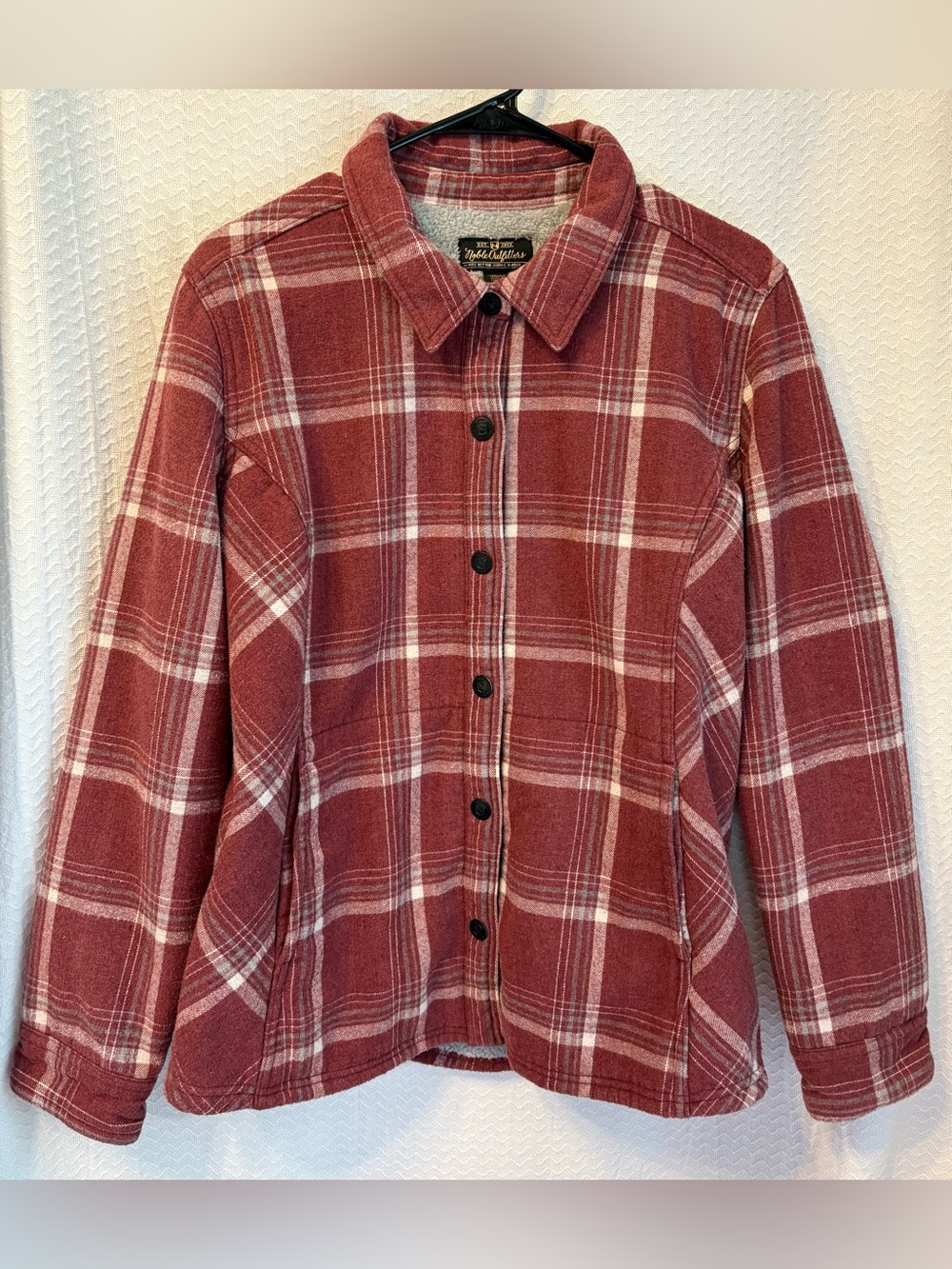 Noble Outfitters Fleece-Lined Plaid Shirt Jacket (Shacket)  Size XL